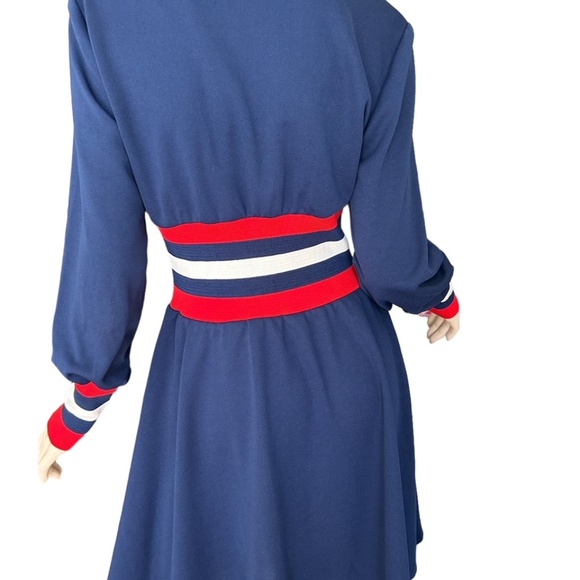 Vintage 70s Collared Babydoll Mod Dress - Picture 7 of 9